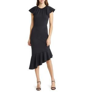 Rachel Parcell Black Asymmetrical Dress